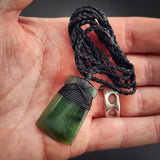 Natural Jade Toki Pendant Necklace (N2121)