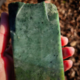 633g Raw Nephrite Jade Carving Slice (R14B734)