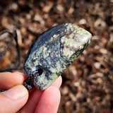 Natural Jade Freeform Pendant Necklace (N1182)