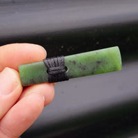 NZ Greenstone Pounamu Toki Pendant Necklace (N246)