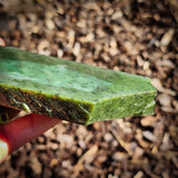 607g Raw Nephrite Jade Carving Slice (R14B768)