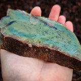 597g Raw Nephrite Jade Carving Slice (R14B654)