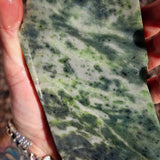 825g Raw Nephrite Jade Carving Slice (R14B711)