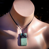 NZ Greenstone Pounamu Toki Pendant Necklace (N910)