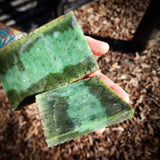 757g Raw Nephrite Jade Carving Slice (R14B749)