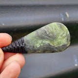 NZ Greenstone Pounamu Roimata Pendant Necklace (N364)