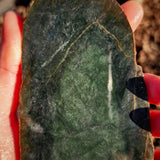 662g Raw Nephrite Jade Carving Slice (R14B719)