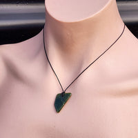 New Zealand Greenstone Pounamu Pendant Necklace (AJJC2330)