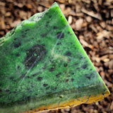 628g Raw Nephrite Jade Carving Slice (R14B769)