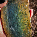 563g Raw Nephrite Jade Carving Slice (R14B743)