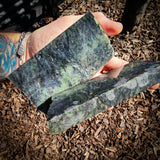 782g Raw Nephrite Jade Carving Slice (R14B753)