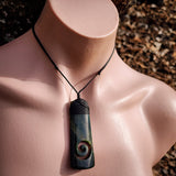Natural Jade Koru Toki Pendant Necklace (N1072)