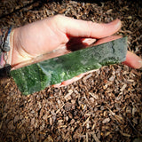 573g Raw Nephrite Jade Carving Slice (R14B754)