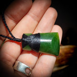 Nephrite Jade / Greenstone Toki Pendant Necklaces (N586)