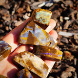 970 Carats 10pcs Raw Australian Boulder Opal Rub Parcel (S14B30)