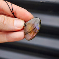 Natural Labradorite Pendant Necklace (1BBB281)