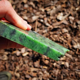 847g Raw Nephrite Jade Carving Slice (R14B782)
