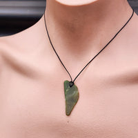 Natural Greenstone Pendant Necklace (AJJC2425)