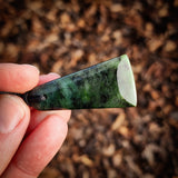 NZ Greenstone Pounamu Toki Pendant Necklace (N982)