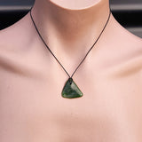 New Zealand Greenstone Pounamu Pendant Necklace (AJJC2325)