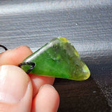 Natural Greenstone Pendant Necklace (AJJC2449)