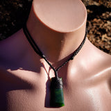 NZ Greenstone Pounamu Toki Pendant Necklace (N1016)