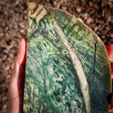617g Raw Nephrite Jade Carving Slice (R14B710)