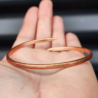 Textured Spiked Copper Cuff Bracelet