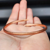 Textured Spiked Copper Cuff Bracelet