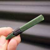 NZ Greenstone Pounamu Toki Pendant Necklace (N204)