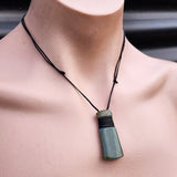 Nephrite Greenstone Toki Pendant Necklace (N333)