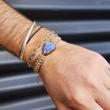 Australian Opal One Off Macrame Bracelet (1A3-812)