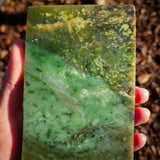 668g Raw Nephrite Jade Carving Slice (R14B731)