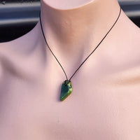 New Zealand Greenstone Pounamu Pendant Necklace (AJJC2332)