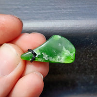 Natural Greenstone Pendant Necklace (AJJC2448)