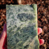 600g Raw Nephrite Jade Carving Slice (R14B721)