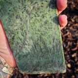 617g Raw Nephrite Jade Carving Slice (R14B699)