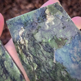718g Raw Nephrite Jade Carving Slices (R14B663)