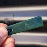 NZ Greenstone Pounamu Toki Pendant Necklace (N316)