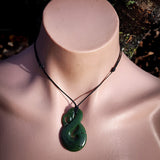 NZ Greenstone Pounamu Manaia Pendant Necklace (N1029)