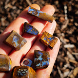 10pcs Raw Australian Boulder Opal Rub Parcel (S14B32)