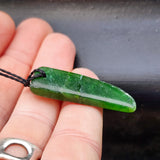 Natural Greenstone Pendant Necklace (AJJC2467)