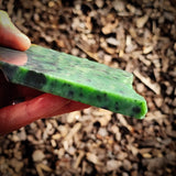 607g Raw Nephrite Jade Carving Slice (R14B772)