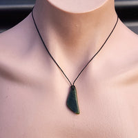 New Zealand Greenstone Pounamu Pendant Necklace (AJJC2338)
