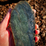 564g Raw Nephrite Jade Carving Slice (R14B735)