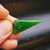Natural Greenstone Pendant Necklace (AJJC2412)
