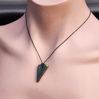 New Zealand Greenstone Pounamu Pendant Necklace (AJJC2324)