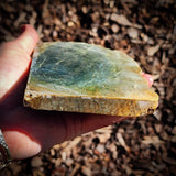 754g Raw Nephrite Jade Carving Slice (R14B770)