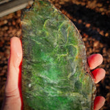 862g Raw Nephrite Jade Carving Slice (R14B713)
