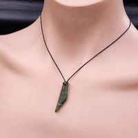 Natural Greenstone Pendant Necklace (AJJC2362)
